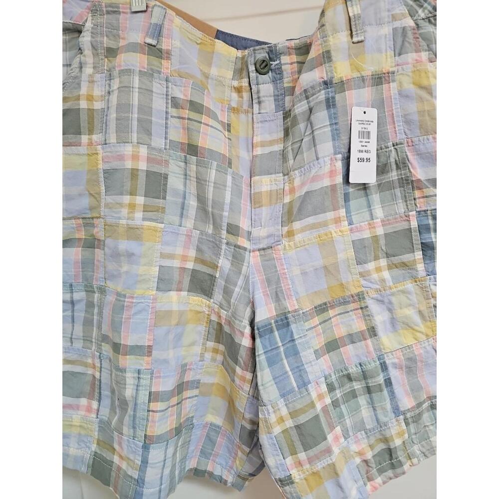 LL Bean Favorite Fit Lakewashed Chino Bermuda Shorts Size 18W New - Picture 2 of 6